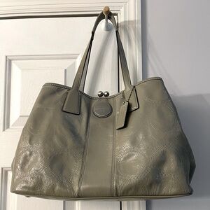 Coach Gray Patent Leather handbag